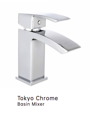 iCladd Tokyo Chrome Basin Mixer & Waste